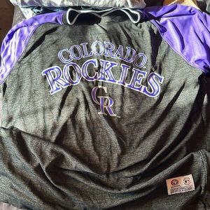 Colorado Rockies True Fan branded shirt Size Medium, 100% polyester blend